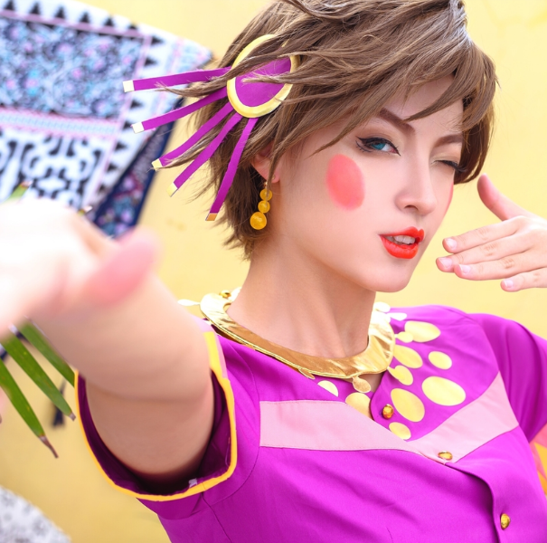 jojo的奇妙冒险cosplay,清纯可人,惹人喜爱