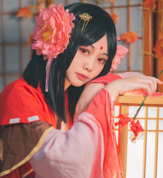 阴阳师游戏角色cosplay,水灵秀气的cos小姐姐