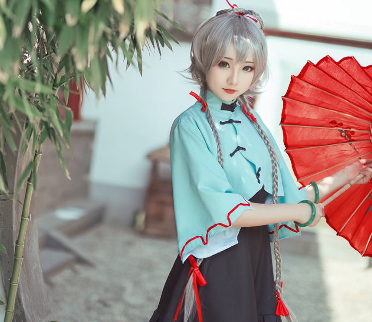 洛天依cosplay,知性小姐姐,可爱精致的小姐姐