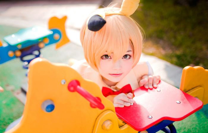 皮卡丘拟人cosplay,可爱甜美,青春靓丽的小姐姐