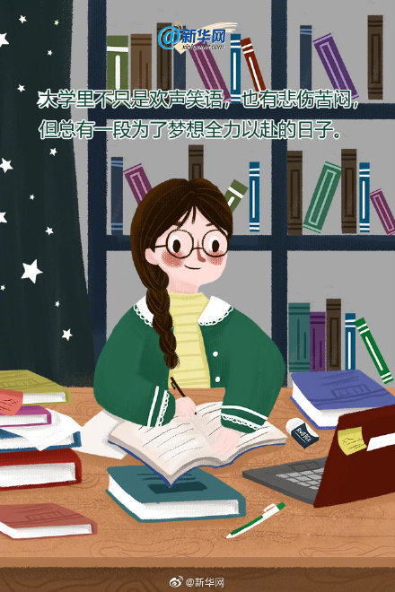 青葱,大学生活