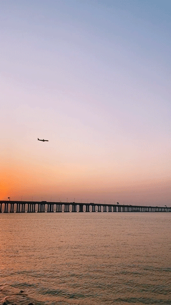 深圳zuì美夕阳,在17:59的海上