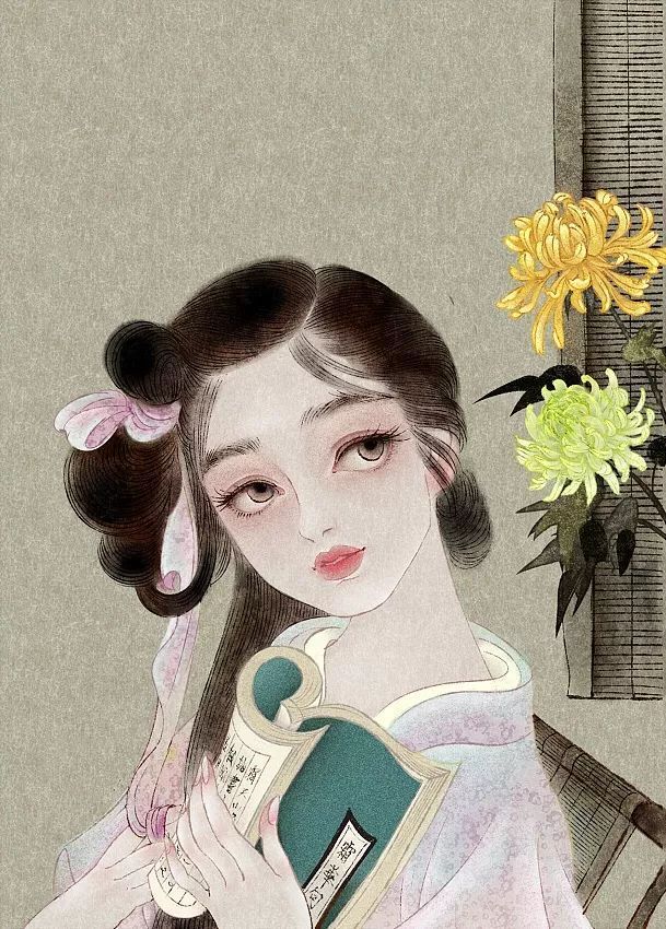 古典美女插画