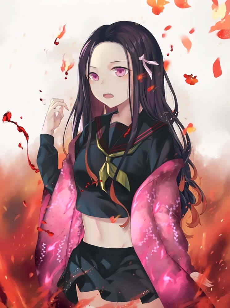 鬼灭之刃,祢豆子,手机壁纸,动漫图片,动漫壁纸