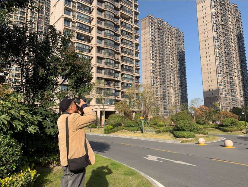 东台碧桂园社区拍了一张"全身照".