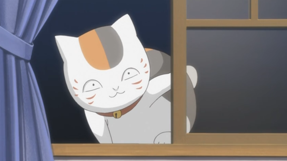 《夏目友人帐》动漫白猫黑猫头像截图,狸追/猫咪老师