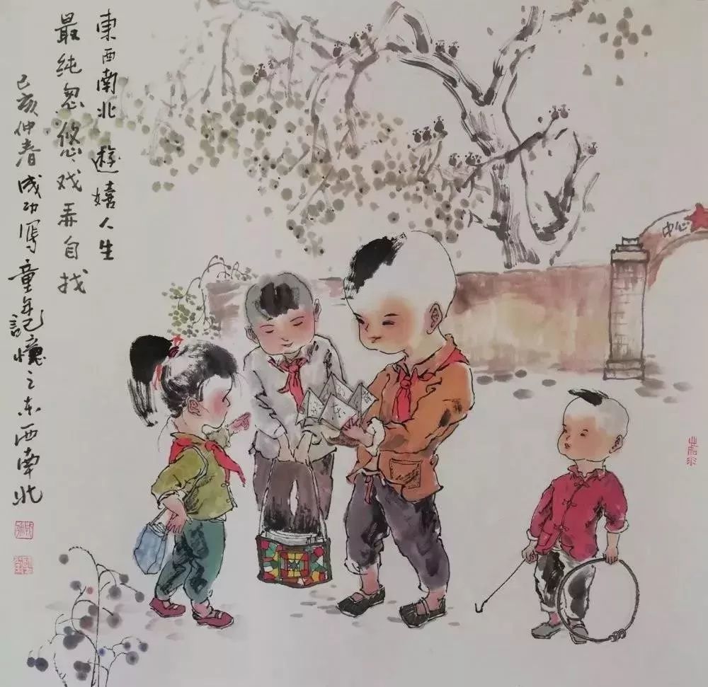 这位隆德画家用笔尖勾勒出了家乡童年的记忆