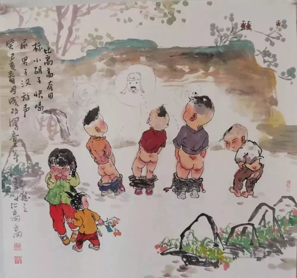 这位隆德画家用笔尖勾勒出了家乡童年的记忆