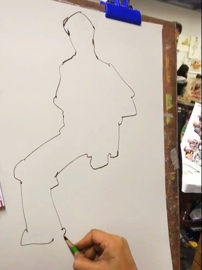美术生挑战"一笔画速写",能成功吗?看到最后:给大神跪