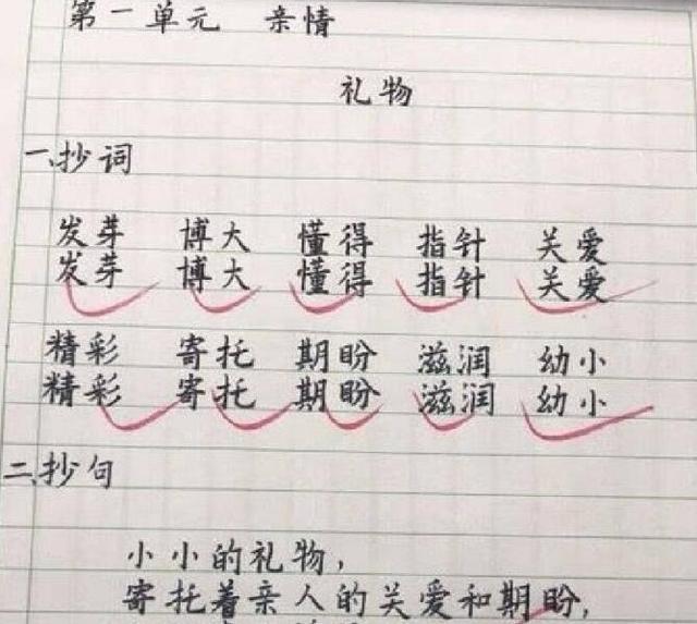 小学生作业字迹走红网络,老师自叹不如!网友:这是打印