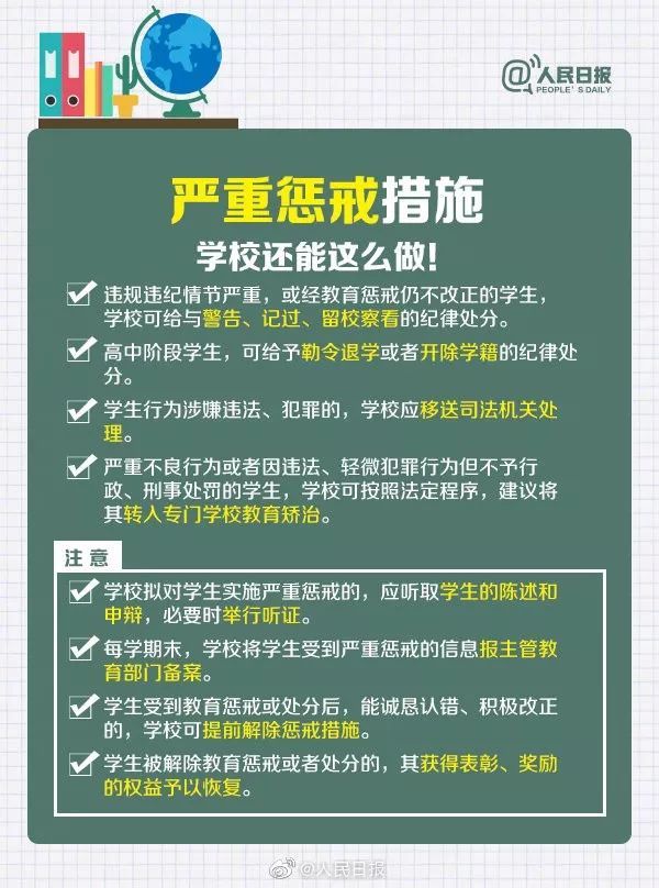 教育部要允许学校惩戒你的孩子了!