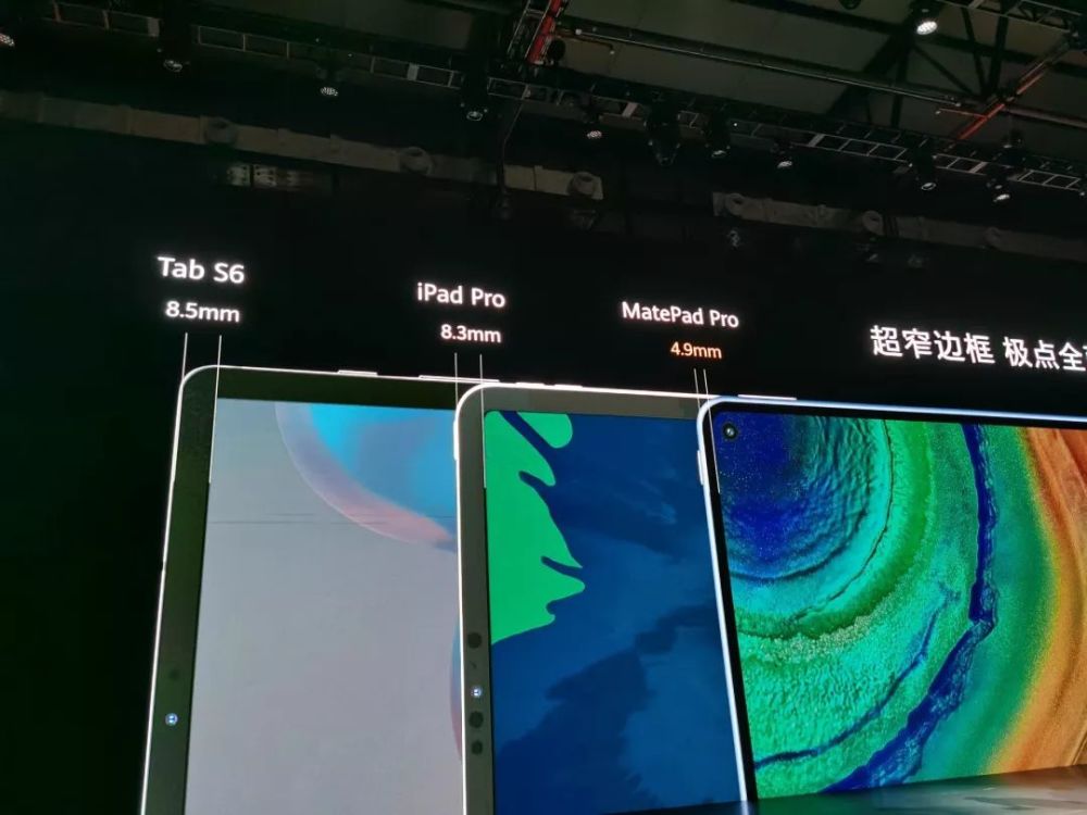 华为matepad pro亮相 屏占比史上最高