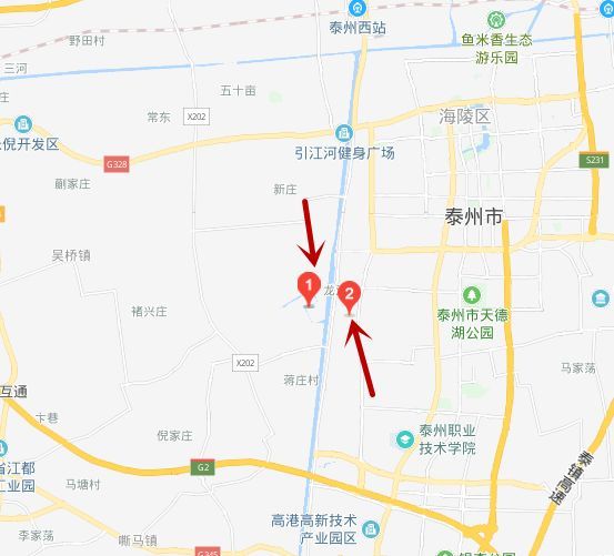 变更扬州市江都区和泰州市海陵区部分行政区划