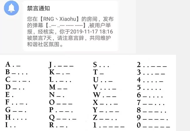 黑粉摩斯密码遭破解,七天禁言套餐免费送