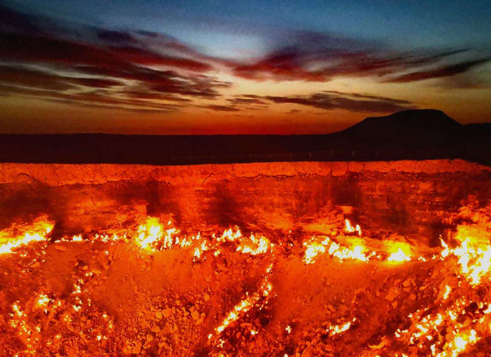 天然气,土库曼斯坦,地狱之火,达瓦札,土库曼