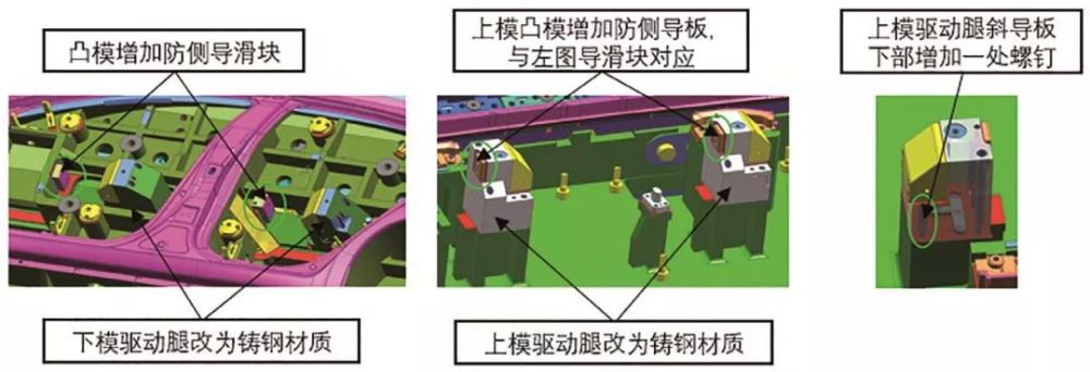 上下模斜导板合理间隙示意图