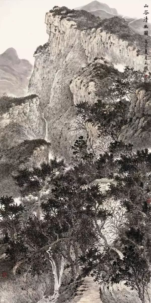 段铁山水画中的"杂树与杂石",再创艺术最高境界,堪为一绝