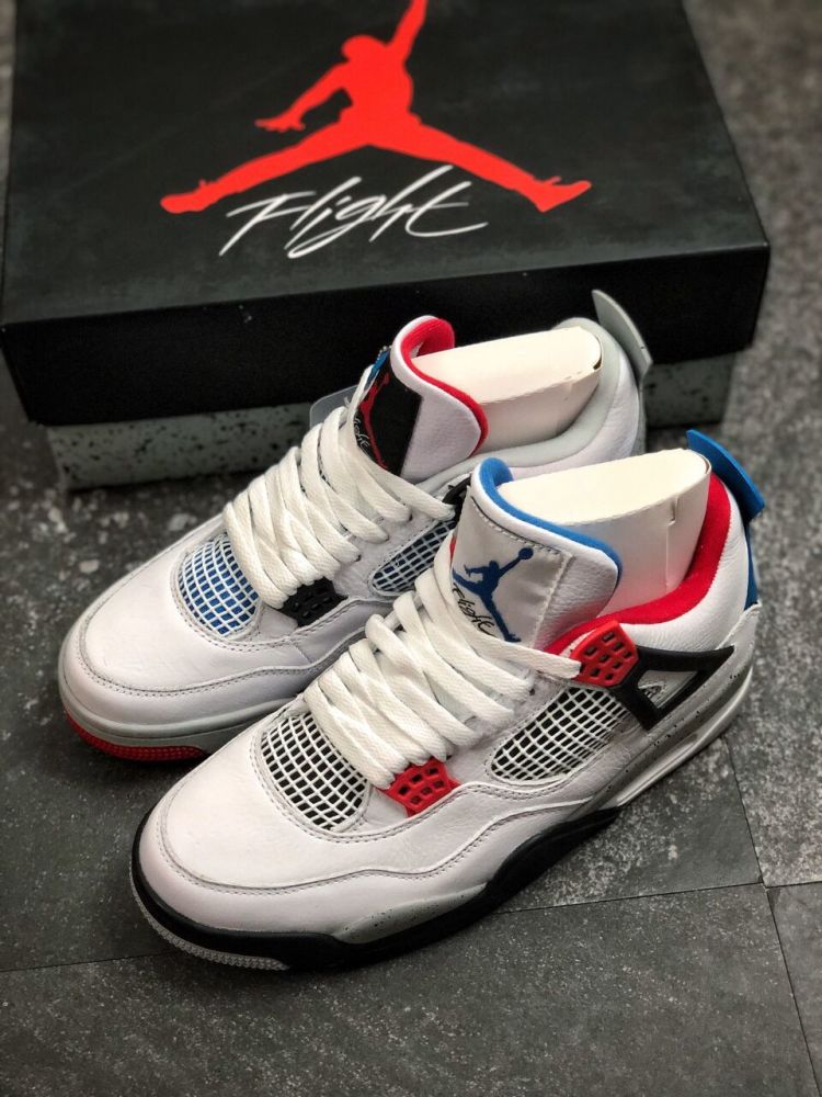 绝美鸳鸯红蓝配色!aj4"what the"细节测评鉴赏,值得入手吗?