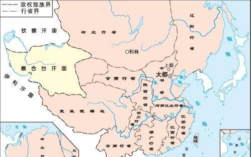 行政区划,元朝,蒙古