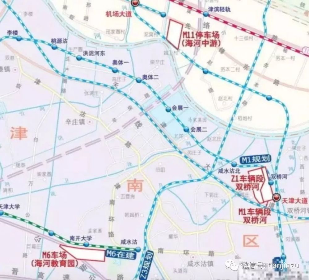 天津地铁z3线是由 蓟州区到大港 途径津南新城 未来z3线可实现 大港