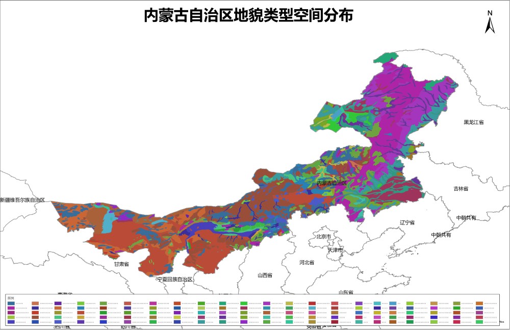 中国地貌类型分省专题数据