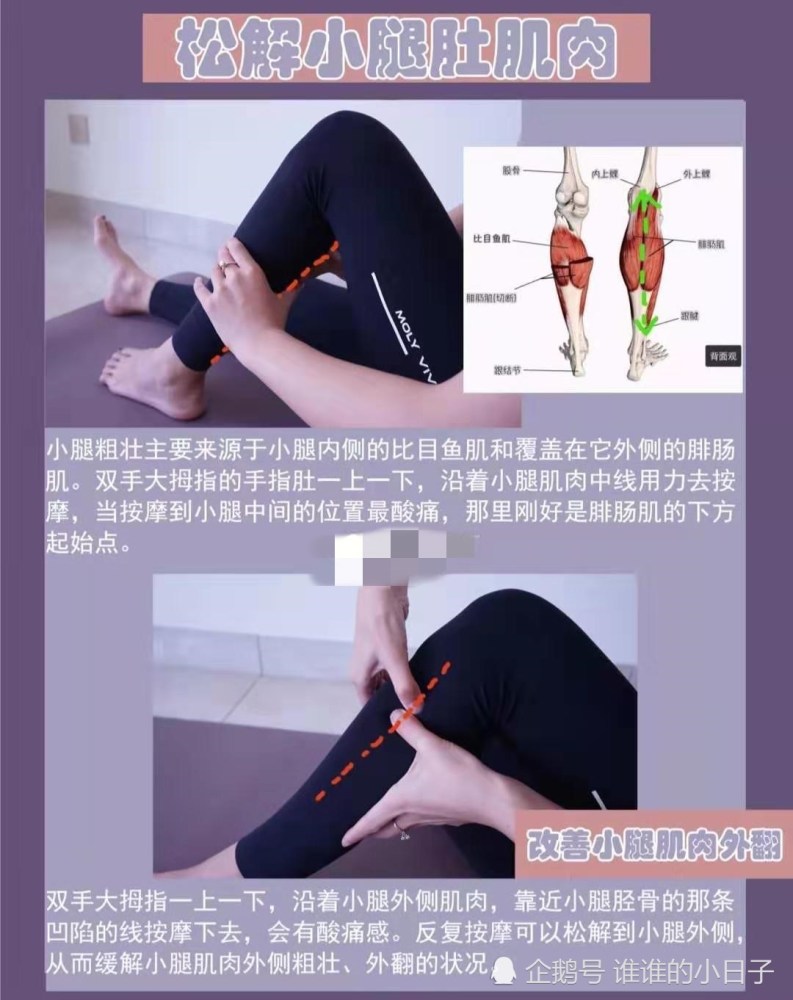 懒人必备瘦腿法,每天6个简单动作告别水肿腿,get漫画仙女腿