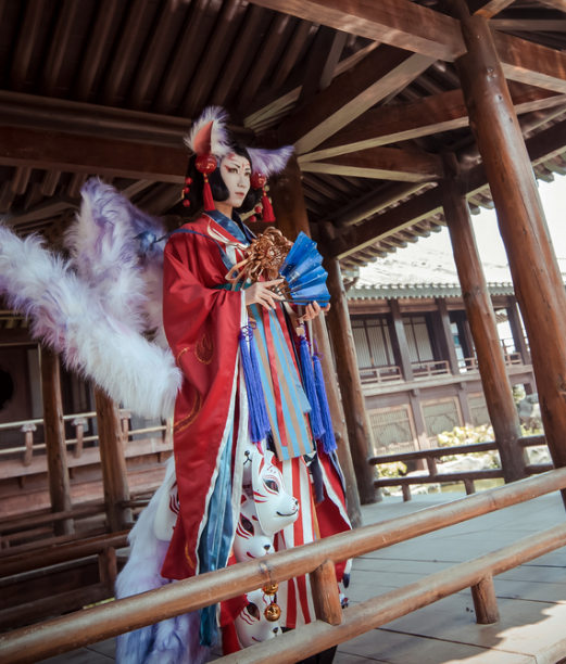 阴阳师玉藻前cosplay,美丽动人coser