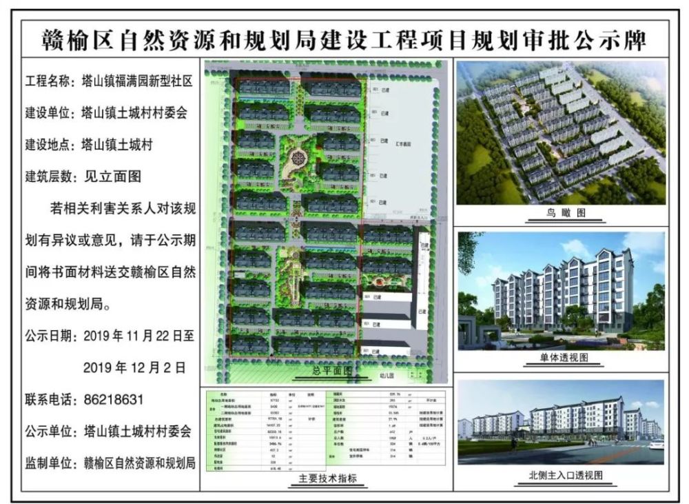连云港市赣榆塔山镇福满园新型社区设计方案公示!可容纳2000人居住