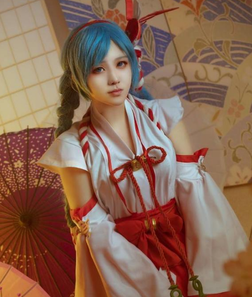 王者荣耀大乔cosplay,小姐姐千朝回盼,万载流芳