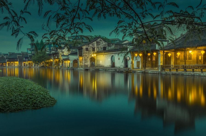 江南水乡的唯美夜色,真是让人看了十分着迷