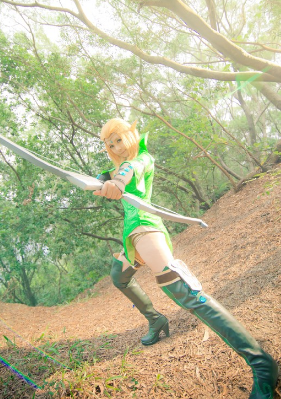龙之谷游戏人物cosplay,简约大方,又不乏时尚感