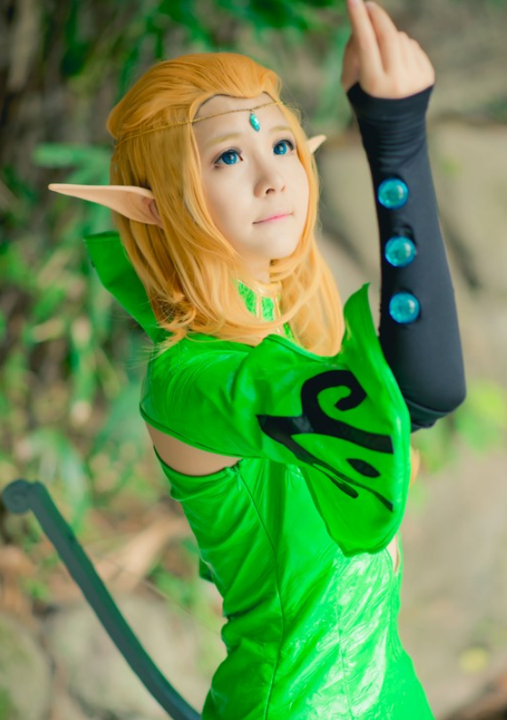 龙之谷游戏人物cosplay,简约大方,又不乏时尚感