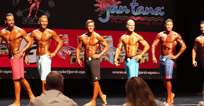 首次参加健美比赛,肌肉男提前190天准备,健身190天看他身材转变