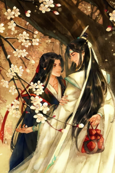 动漫魔道祖师插画图片壁纸,画风奇特,意境唯美