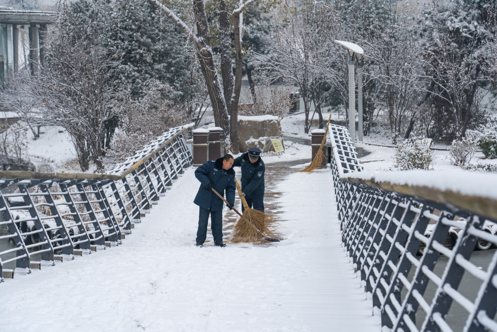 你那下雪了吗?快来晒晒你手机中的雪景图.