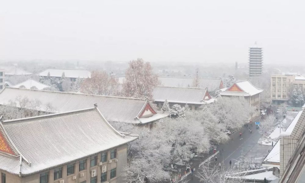 雪景,北京大学,燕园