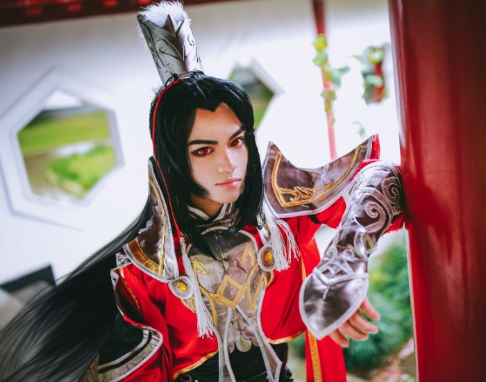 剑侠情缘:朔雪军爷cosplay,尽诸宵小天策义,长枪独守大唐魂