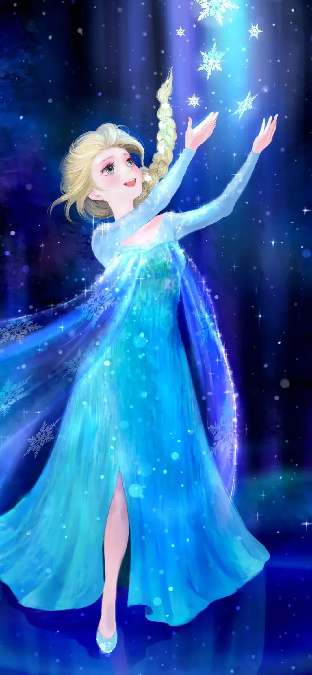冰雪奇缘全面屏壁纸来一波,非常漂亮!