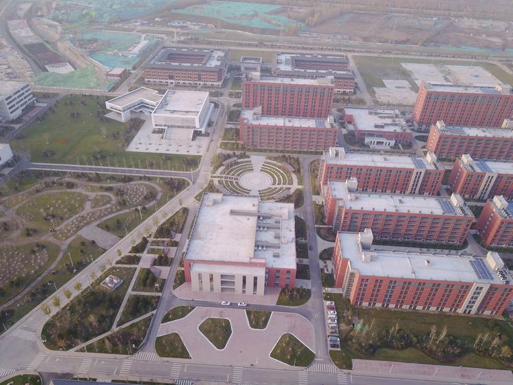 航拍山东第一医科大学济南校区