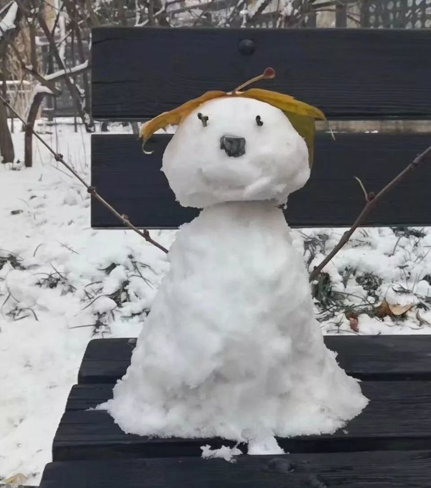 下雪天,像过节