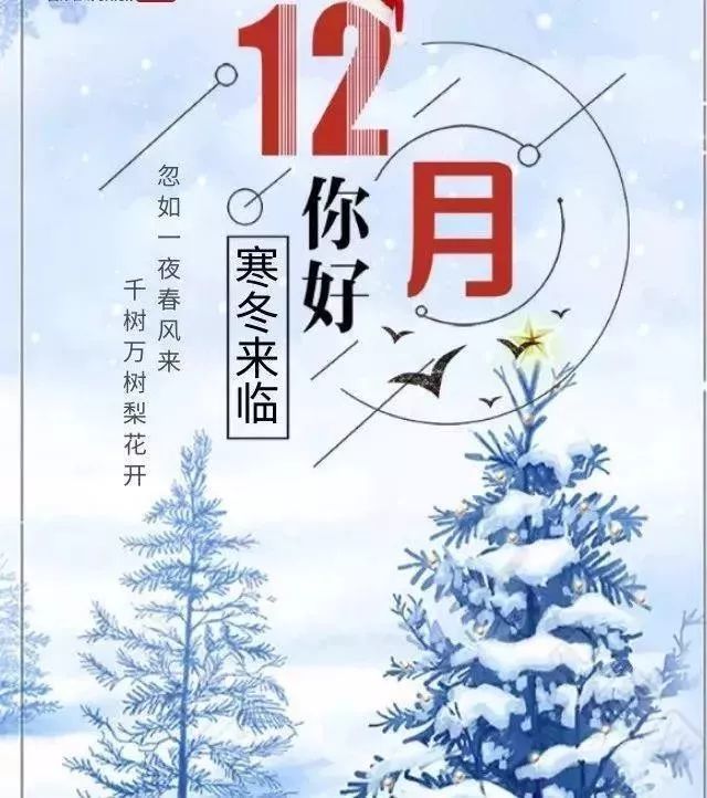 12月2日冬天周一早安天冷温馨祝福语美图 清晨早上好问候唯美图片带字