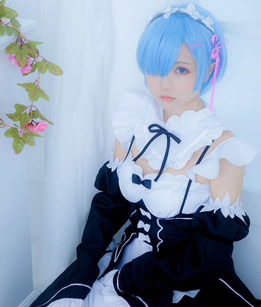 《re:从零开始的异世界生活》雷姆cosplay,萌萌的小姐