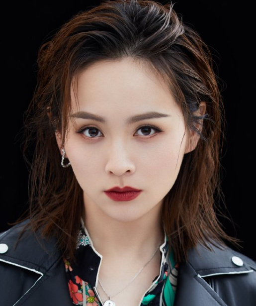 邓莎时尚帅气写真组图,身穿机车皮衣,酷帅十足