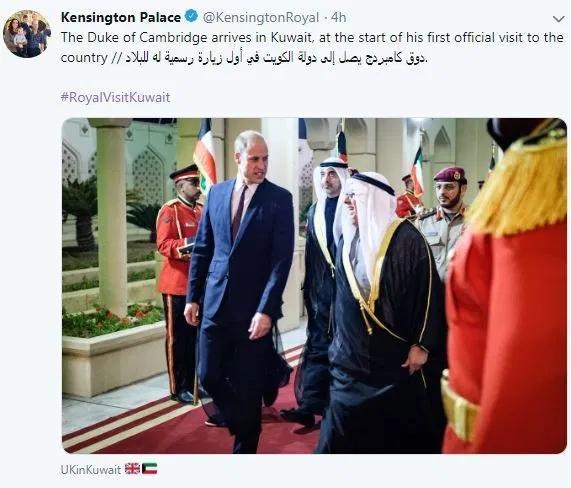 威廉王子首访科威特肩负重任,将深入体验军事演习并在