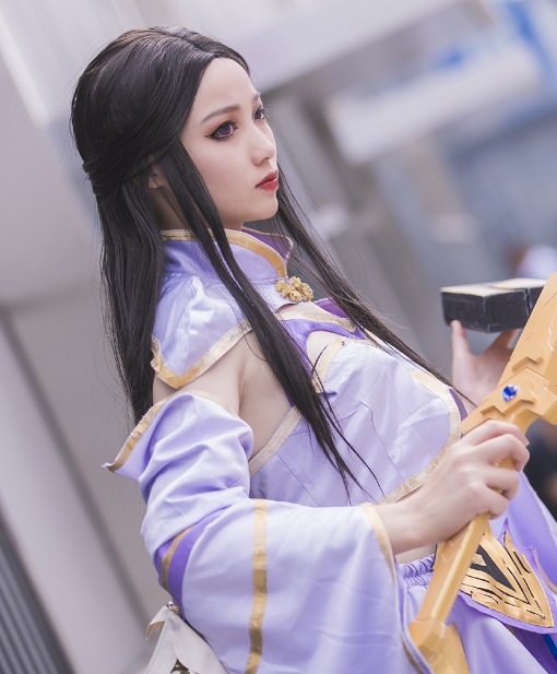 《王者荣耀》露娜cosplay,帅气小姐姐气质迷人