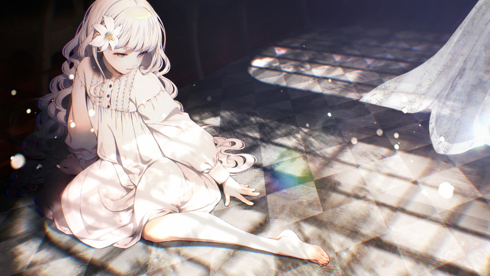 二次元唯美少女,妹子与星空合集,我已经沦陷了