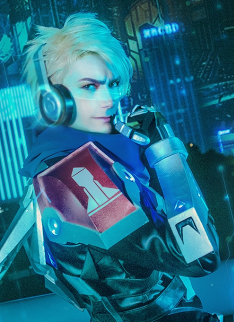cosplay《王者荣耀》马可波罗·逐梦之星,特效炫酷十足