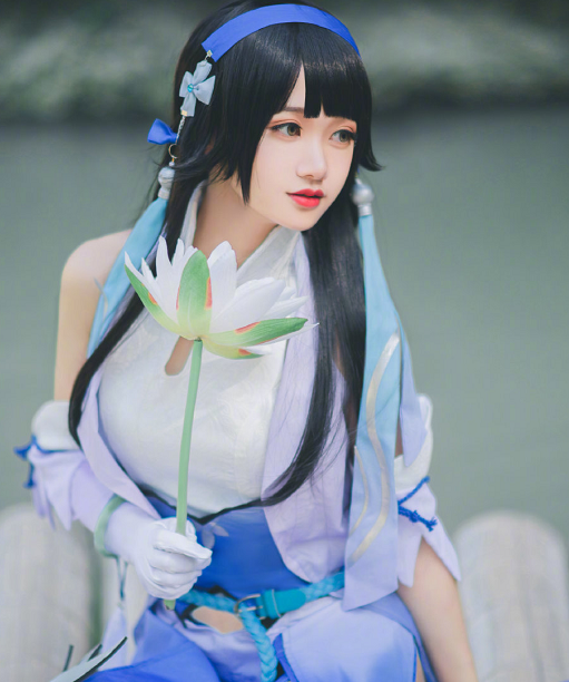 《王者荣耀》西施cosplay,国色天姿的小姐姐