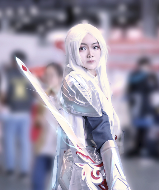 《王者荣耀》千年之狐李白cosplay,小哥哥气质非凡