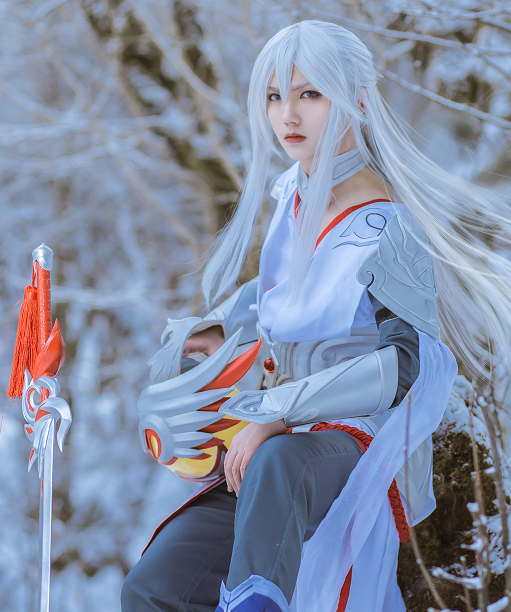 《王者荣耀》李白cosplay,帅气小姐姐清新俊逸,气质迷人